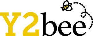 The Y2bee logo on a white background.