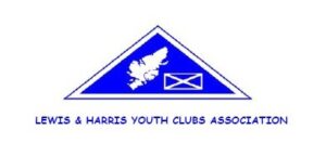 Lewis and Harris Youth Clubs Association logo in blue