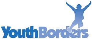 YouthBorders logo in blue.
