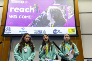 The Reach Young Advisors welcome delegates and launch the event